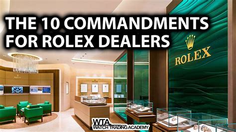 rolex dealership rules.